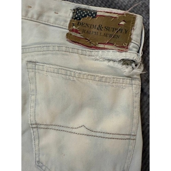 Denim and Supply Ralph Lauren Mens Jeans Low Rise Denim Zip Belted Size 32x32. - Picture 2 of 8